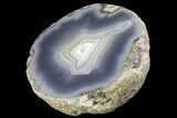 Las Choyas Coconut Geode Half with Banded Agate - Mexico #180571-2